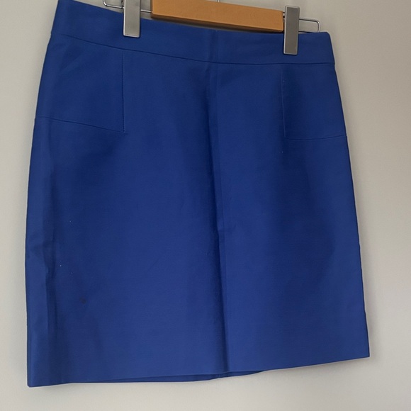 J. Crew Elegant Blue high-waist Skirt size 6 - Picture 2 of 7